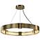 Aura Pendant - Modern Brass - Clear