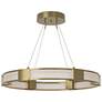 Aura Pendant - Modern Brass - Frosted