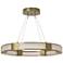 Aura Pendant - Modern Brass - Frosted