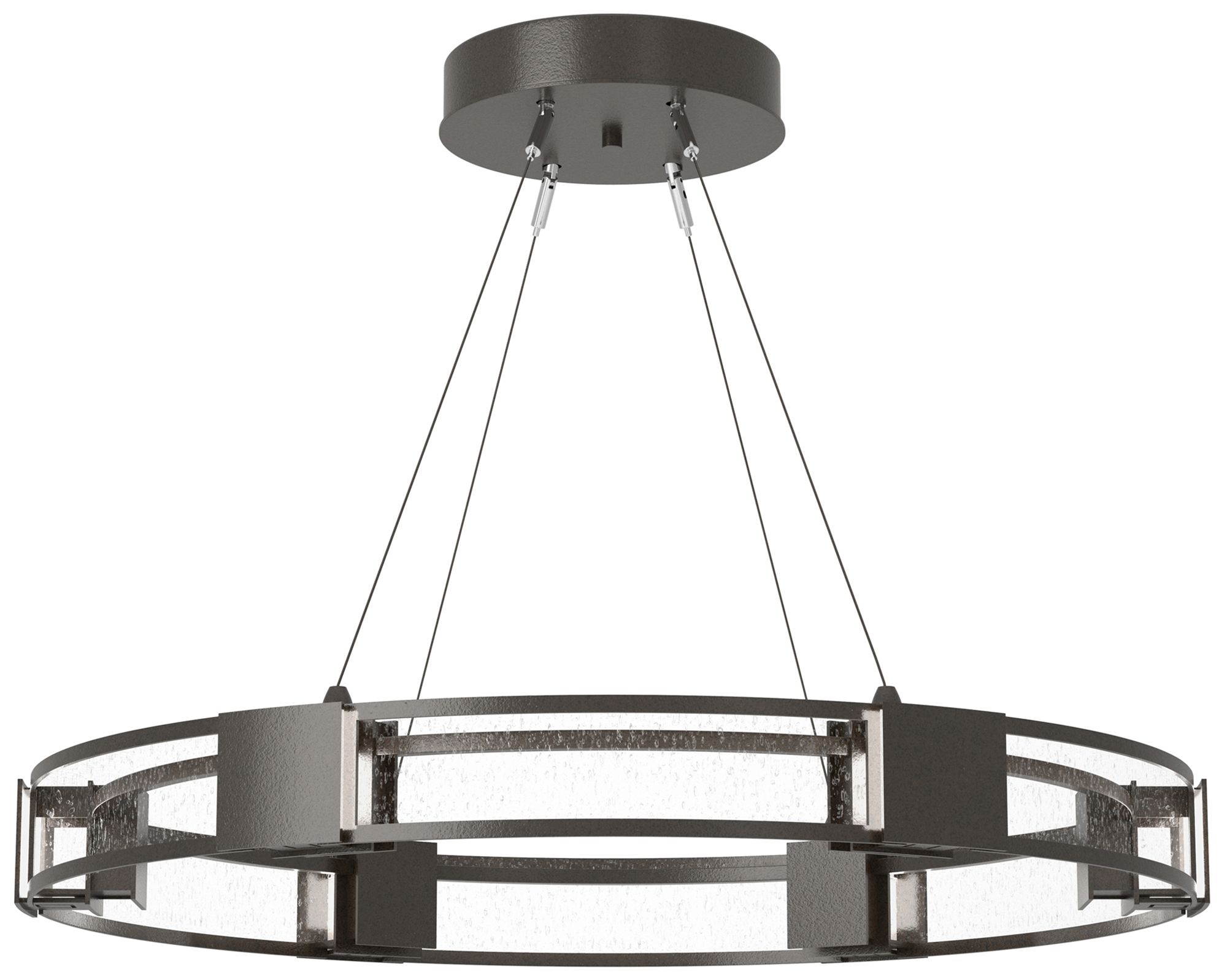 Aura Pendant - Oil Rubbed Bronze - Seeded Clear - Made to Order