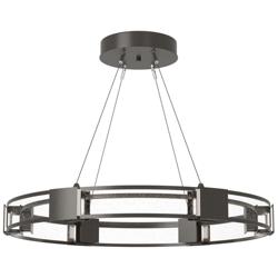 Aura Pendant - Oil Rubbed Bronze - Seeded Clear