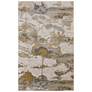 Aura Watercolor Indoor Gray Area Rug 3737F 3'-11" x 6'