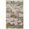 Aura Watercolor Indoor Gray Area Rug 3737F 3'-11" x 6'