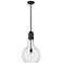 Auralume Amherst 12" LED Mini Pendant - Matte Black - Seedy Shade