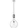 Auralume Amherst 14" Polished Nickel Pendant With Clear Shade