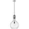 Auralume Amherst 14" Polished Nickel Pendant With Seedy Shade