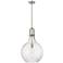 Auralume Amherst 16" Brushed Satin Nickel Pendant w/ Seedy Shade