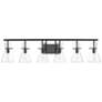 2_Auralume Colden 45"W Matte Black 6-Light Vanity Bath Light