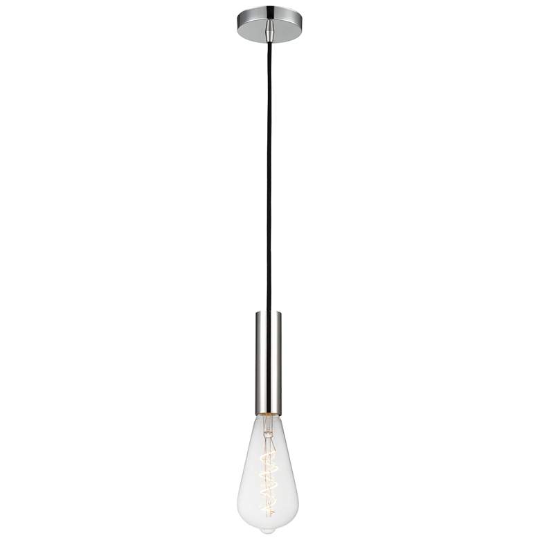 Image 1 Auralume Edison 3.75" Wide Polished Chrome LED Mini Pendant