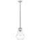 Auralume Fairfield 7" Brushed Satin Nickel Mini Pendant w/ Clear Shade