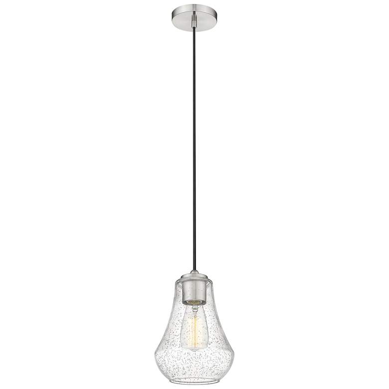 Image 1 Auralume Fairfield 7 inch LED Mini Pendant - Brushed Satin Nickel - Seedy 