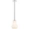 Auralume Fairfield 7" Polished Nickel Mini Pendant w/ Matte White Shad