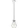 Auralume Fairfield 7" Polished Nickel Mini Pendant w/ Seedy Shade