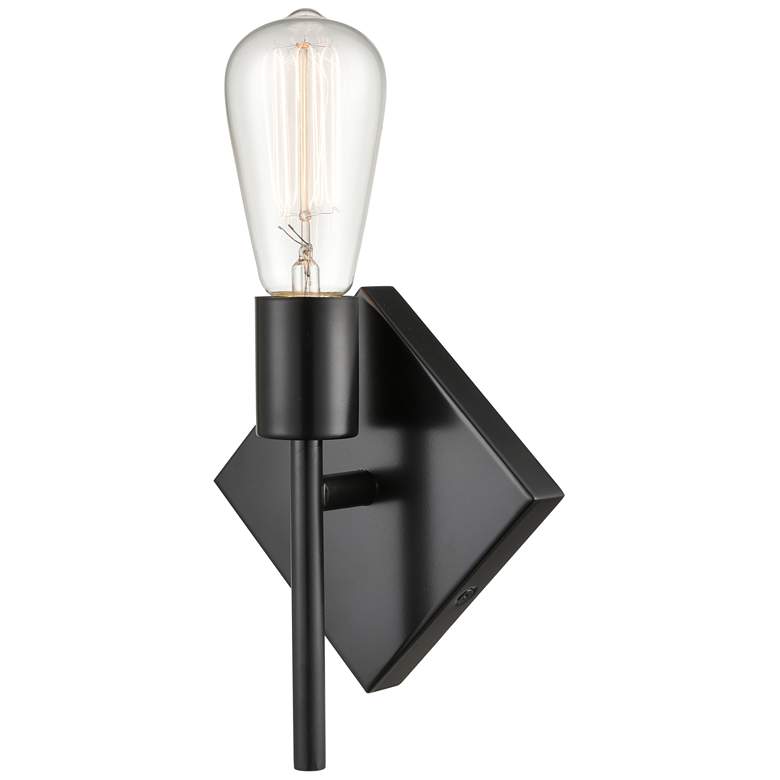 Image 1 Auralume Mia 6 inch LED Sconce - Matte Black Finish