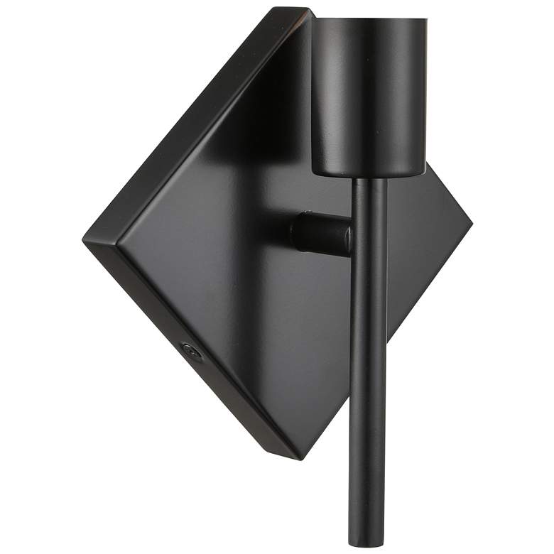 Image 1 Auralume Mia 6" Matte Black Sconce