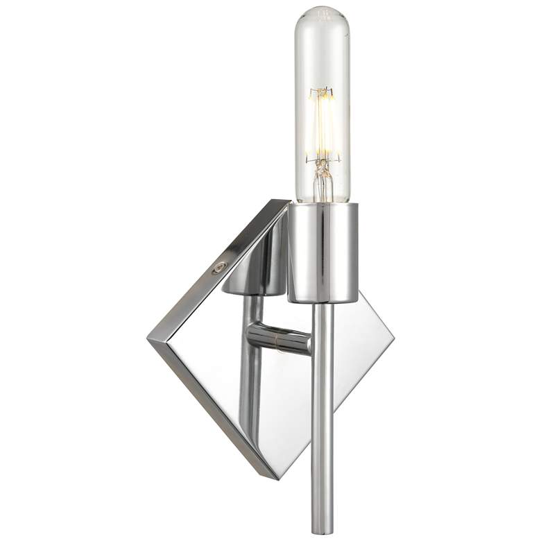 Image 1 Auralume Mia 7.25" High Polished Chrome LED Sconce