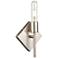 Auralume Mia 7.25" High Satin Nickel LED Sconce