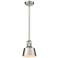 Auralume Provin 7"W Brushed Nickel Stem Mini Pendant w/ Nickel Shade