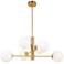 Aurelia 10.5" Wide 6.Light Brass Chandelier