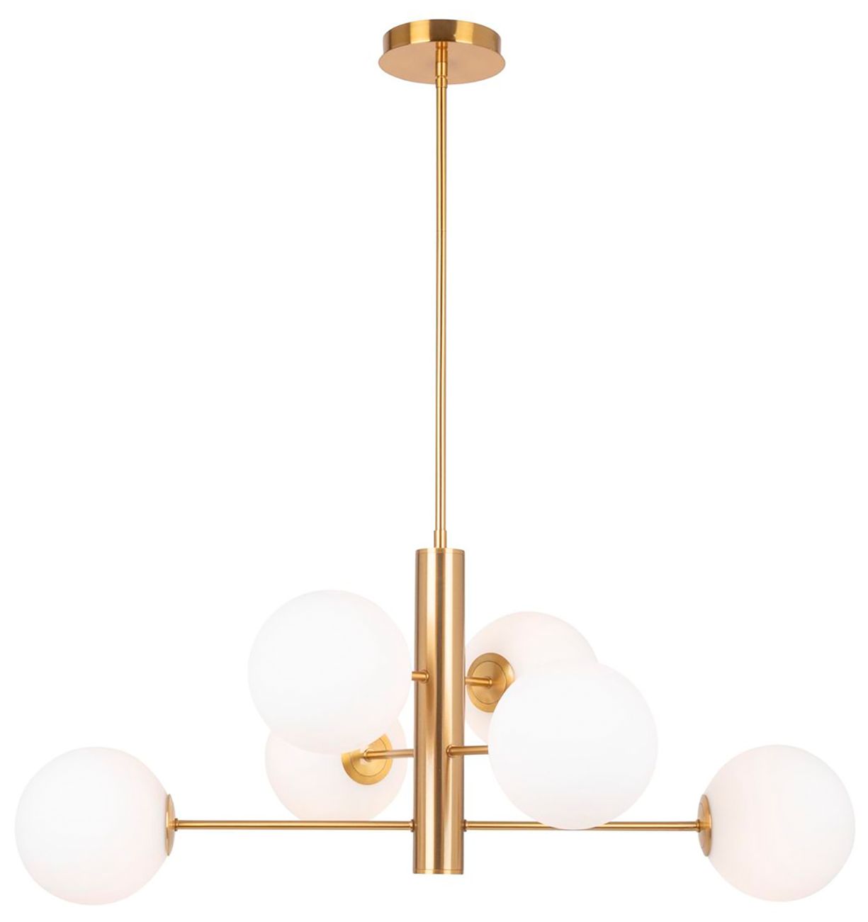 Image 3 Aurelia 10.5" Wide 6.Light Brass Chandelier more views