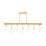 4_Aurelia 11.25" Wide 7.Light Brass Island Light more views