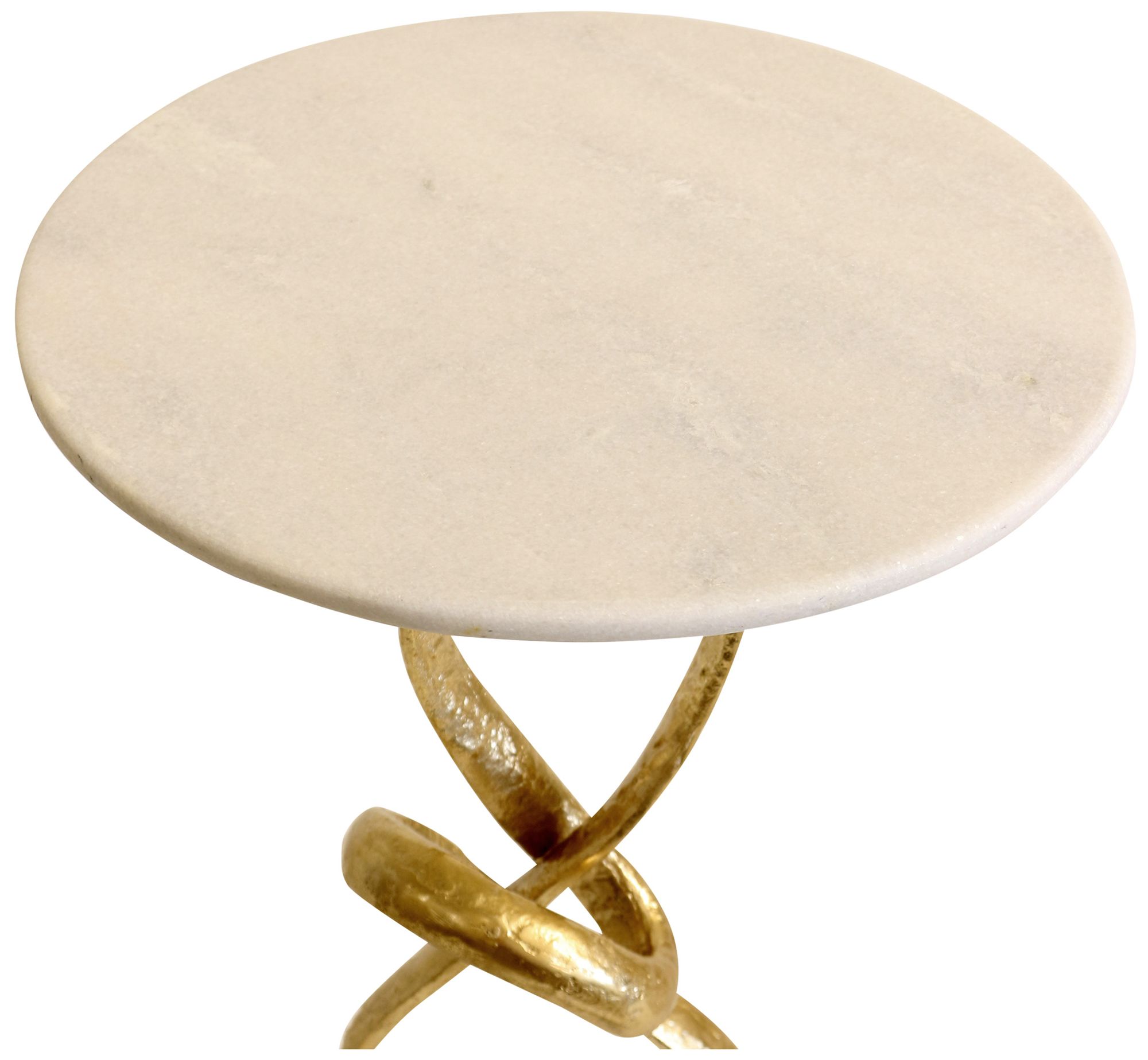 Image 2 Aurelia 16 x 24 Gold, White Side Table more views