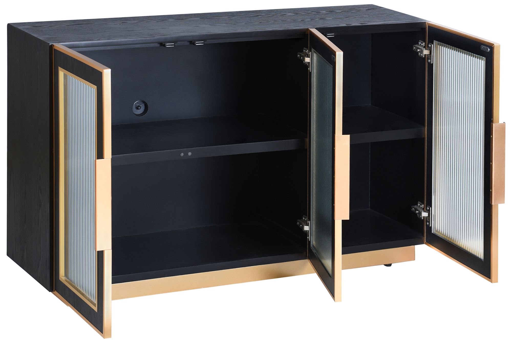 Image 3 Aurelia 47 x 30 Ebony & Gold Cabinet more views
