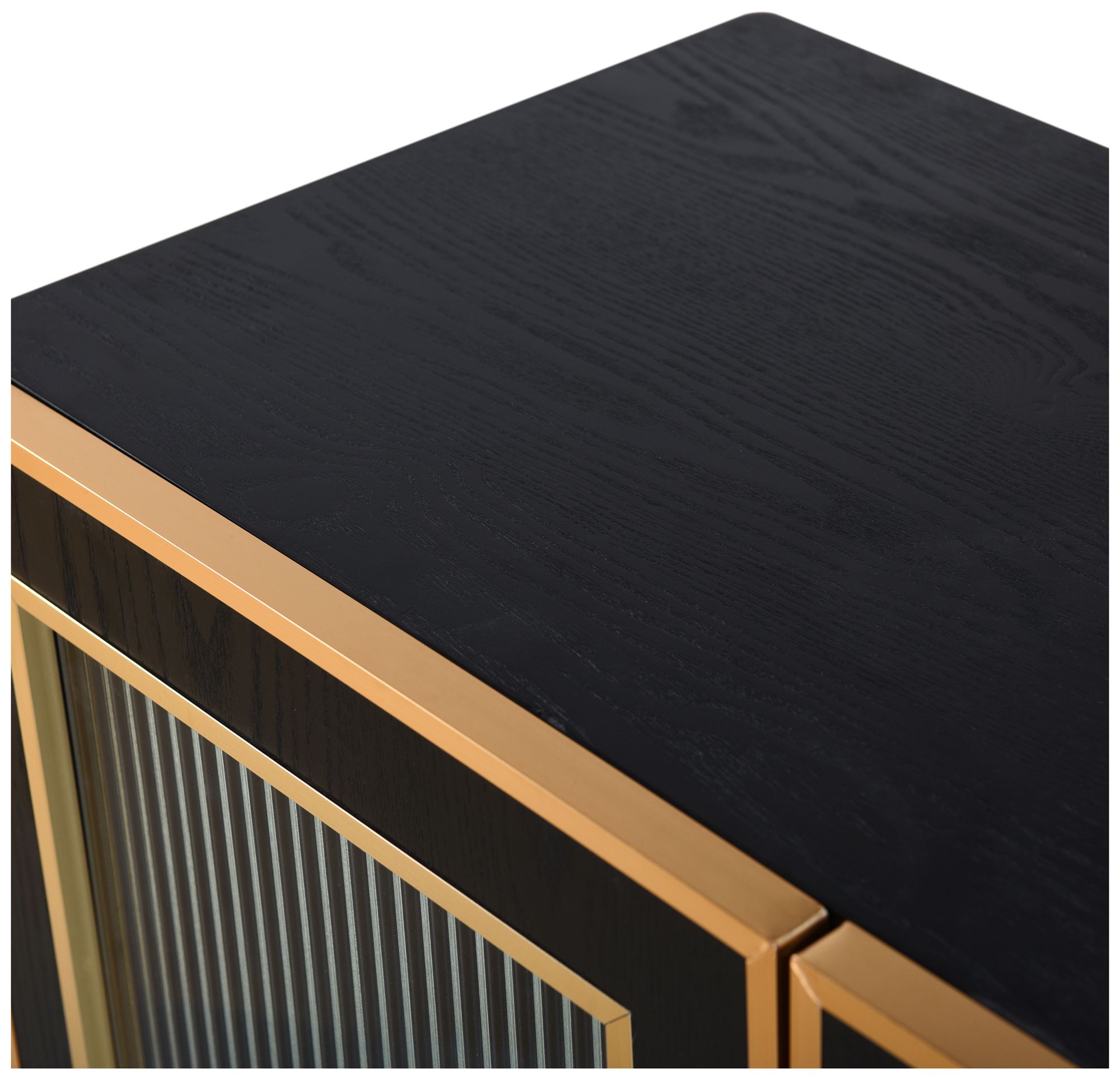 Image 4 Aurelia 47 x 30 Ebony & Gold Cabinet more views