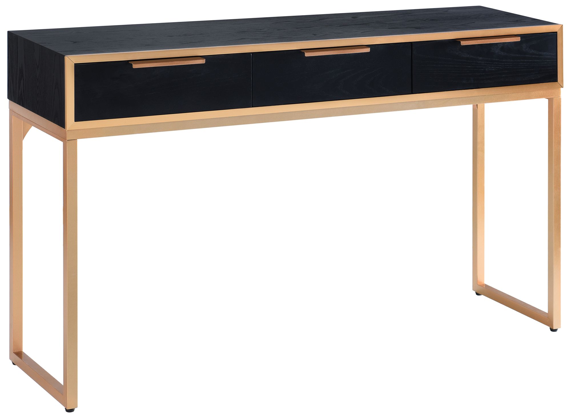 Image 2 Aurelia 54 x 33.5 Ebony & Gold Console