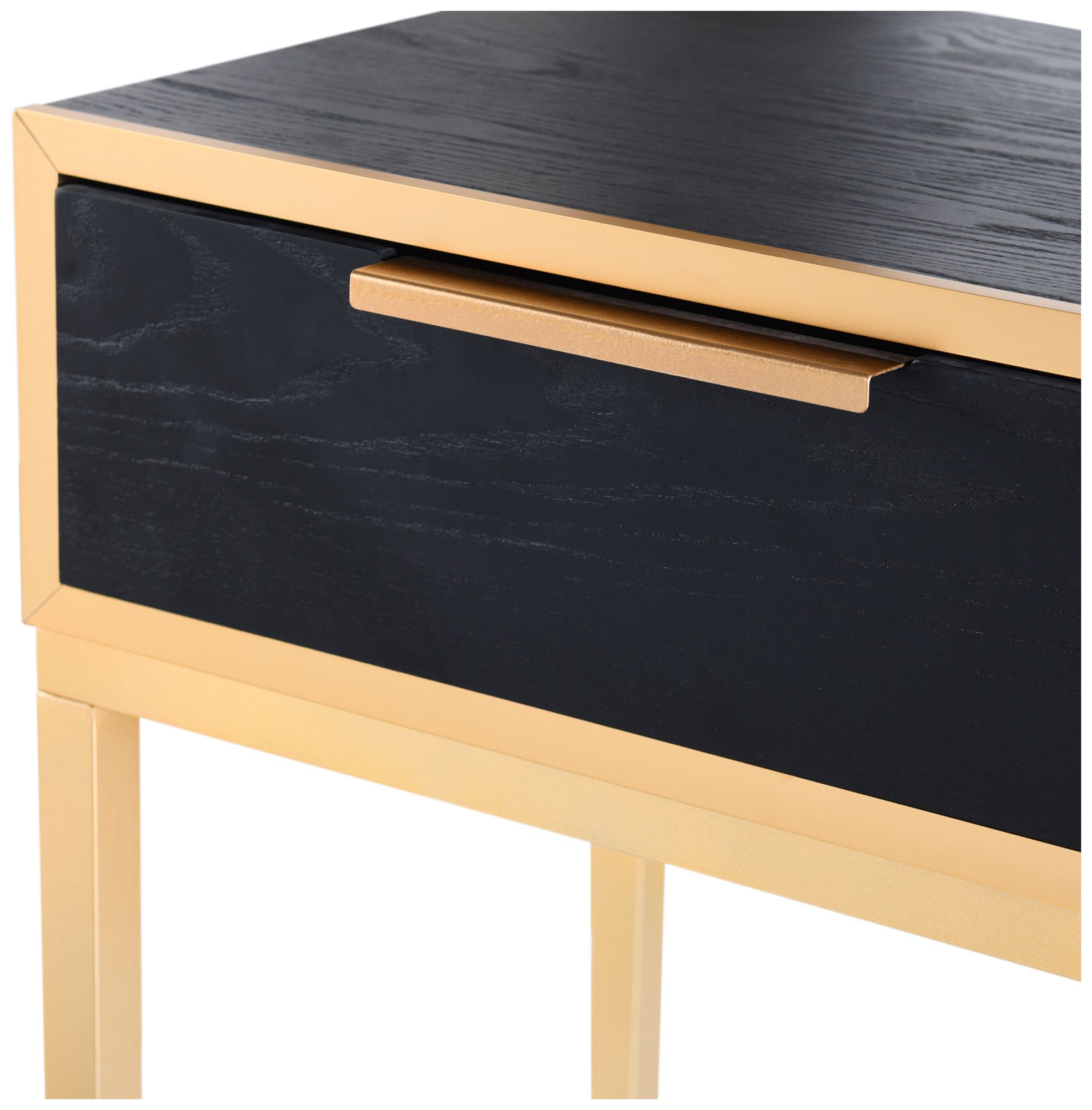 Image 4 Aurelia 54 x 33.5 Ebony & Gold Console more views