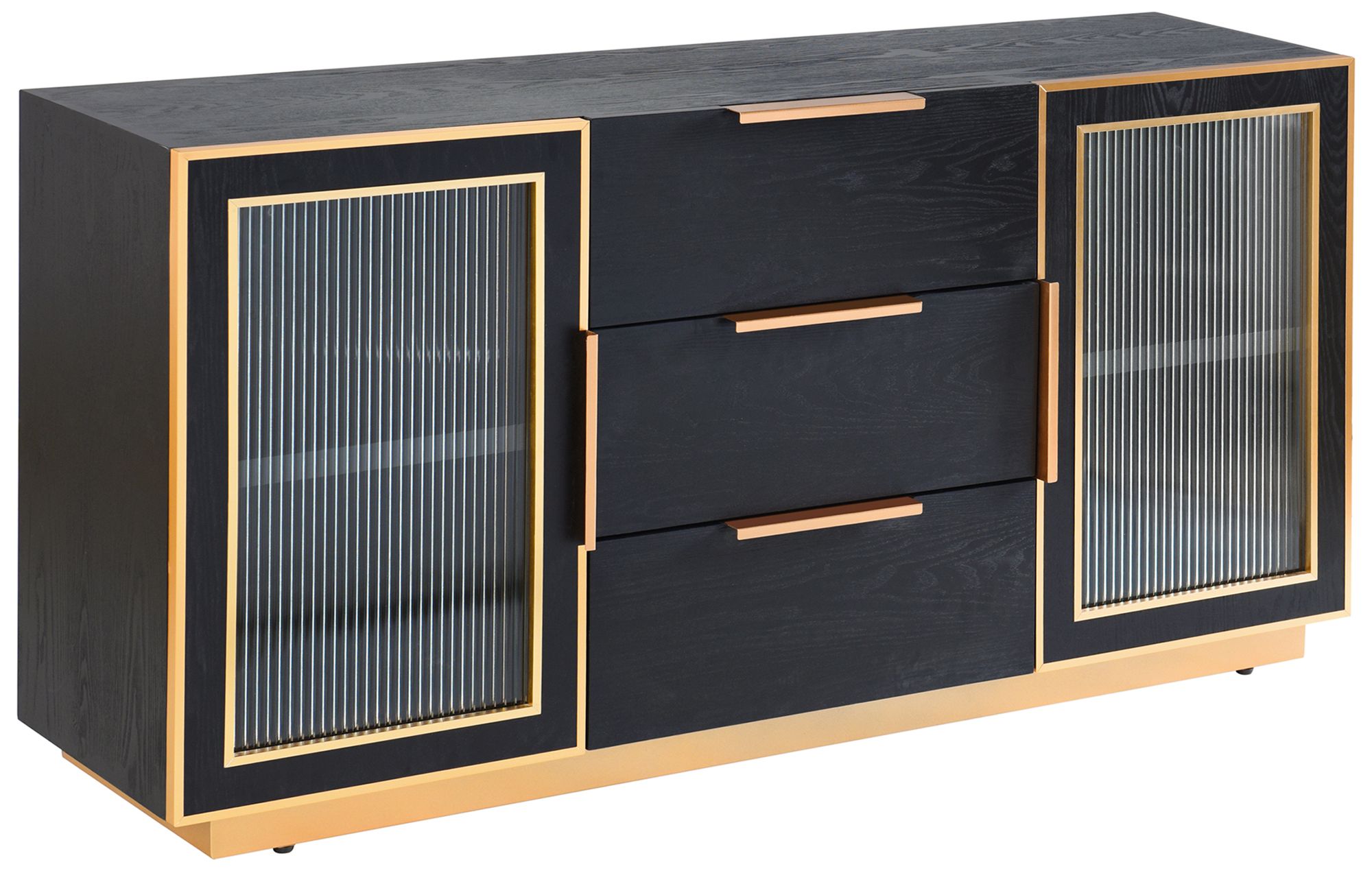 Image 2 Aurelia 60 x 30 Ebony & Gold Sideboard