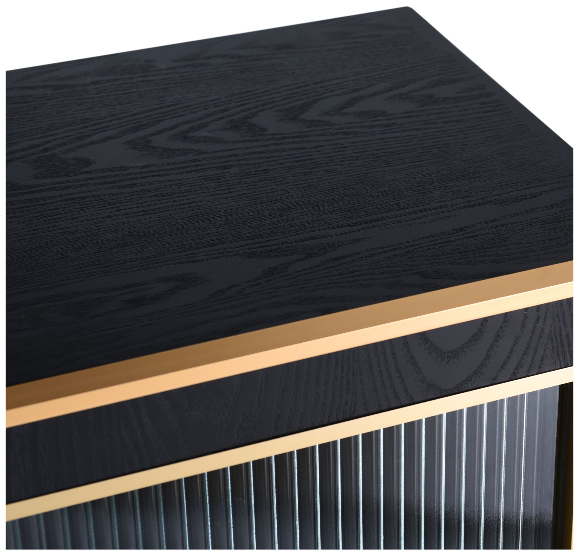 Image 6 Aurelia 60 x 30 Ebony & Gold Sideboard more views