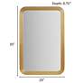 Aurelia Antique Gold 23" x 35" Rectangular Wall Mirror