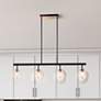 1_Aurelia Collection 4-Light Island Light, Matte Black & Brass
