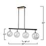 4_Aurelia Collection 4-Light Island Light, Matte Black & Brass more views
