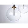 Aurelia Collection 4-Light Island Light, Matte Black & Brass