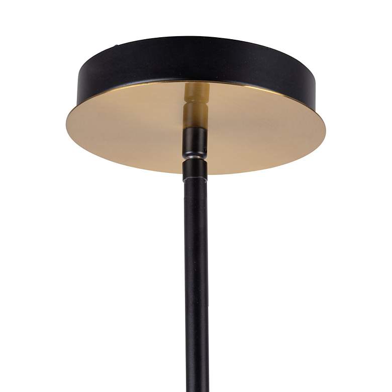 Image 3 Aurelia Collection 6-Light Chandelier, Matte Black & Brass more views