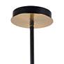 3_Aurelia Collection 6-Light Chandelier, Matte Black & Brass more views