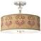 Aurelia Giclee 16" Wide Semi-Flush Ceiling Light