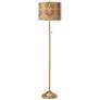 Aurelia Giclee Warm Gold Stick Floor Lamp