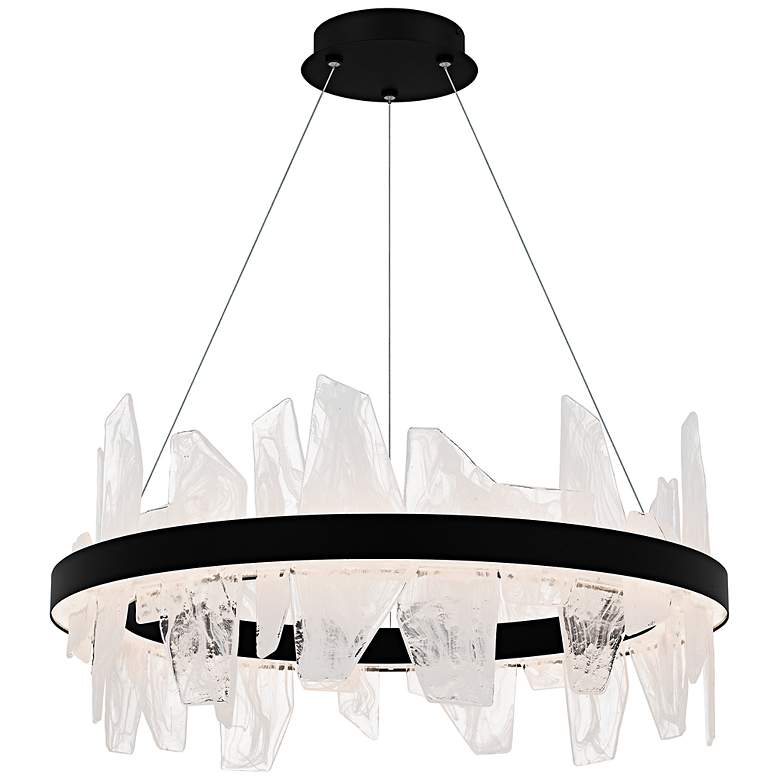 Image 1 Aurelia Integrated LED Matte Black Chandelier