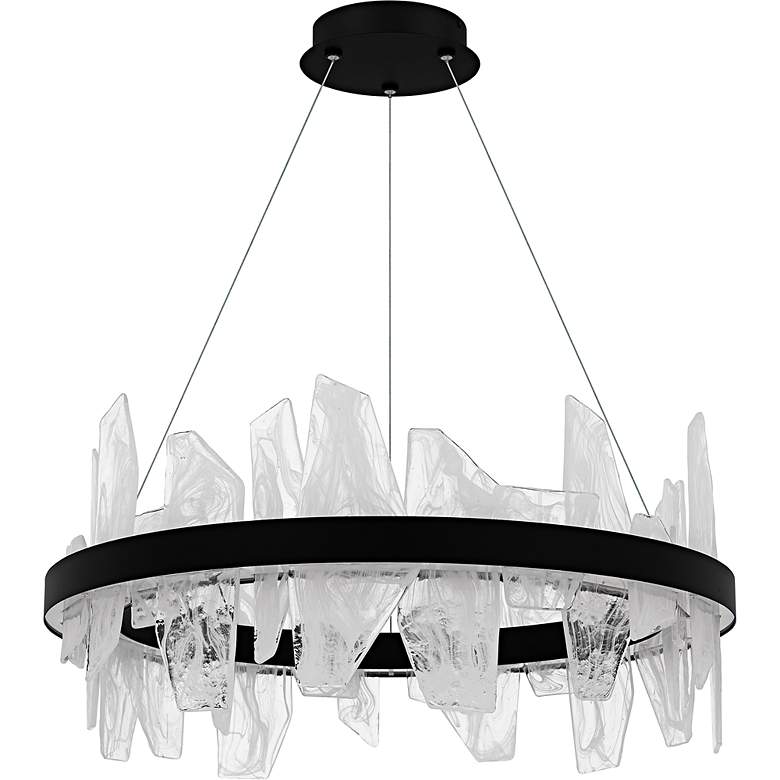 Image 2 Aurelia Integrated LED Matte Black Chandelier more views