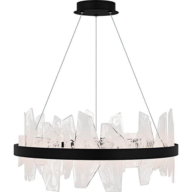 Image 3 Aurelia Integrated LED Matte Black Chandelier more views