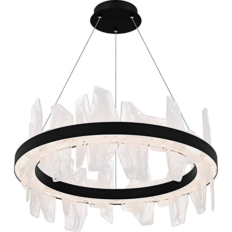 Image 4 Aurelia Integrated LED Matte Black Chandelier more views