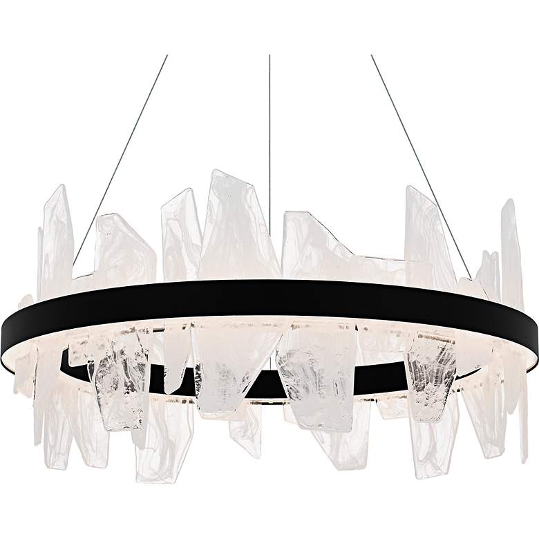 Image 5 Aurelia Integrated LED Matte Black Chandelier more views