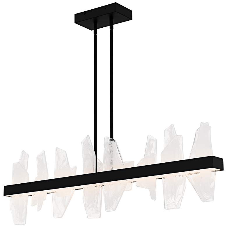 Image 1 Aurelia Integrated LED Matte Black Linear Chandelier