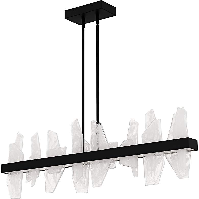 Image 2 Aurelia Integrated LED Matte Black Linear Chandelier more views