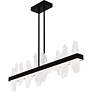4_Aurelia Integrated LED Matte Black Linear Chandelier more views
