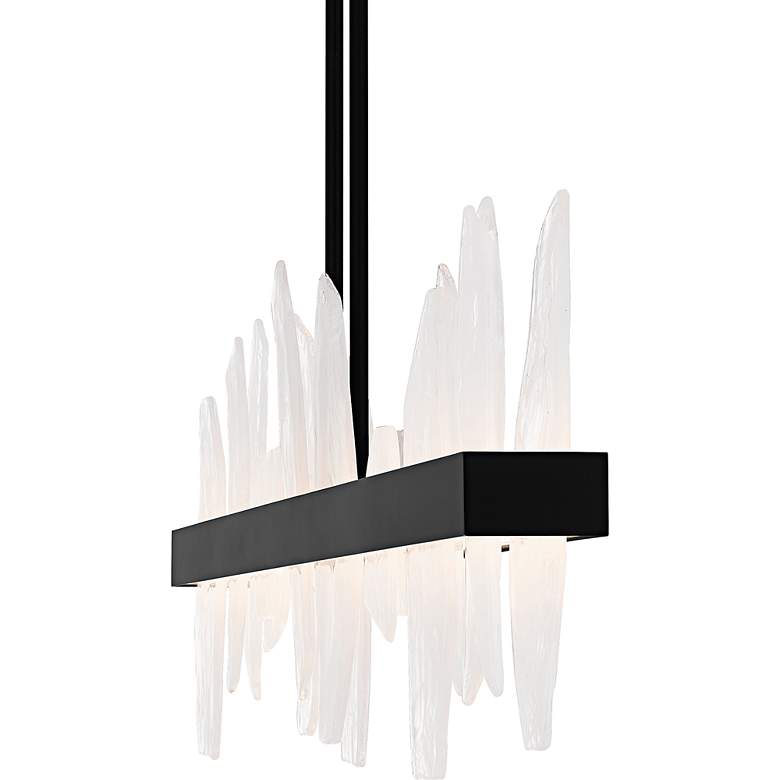 Image 5 Aurelia Integrated LED Matte Black Linear Chandelier more views