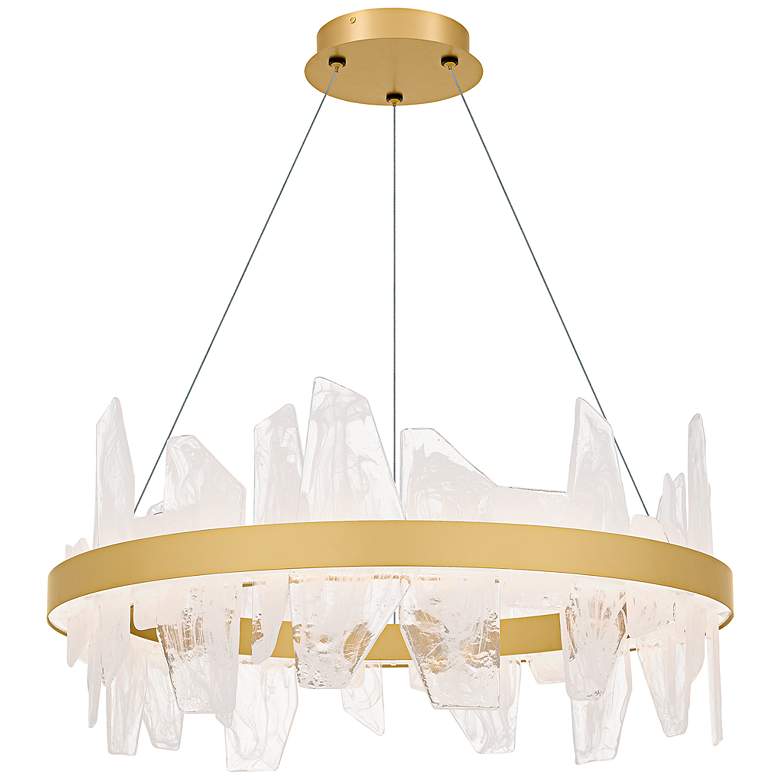 Image 1 Aurelia Integrated LED Soft Gold Chandelier